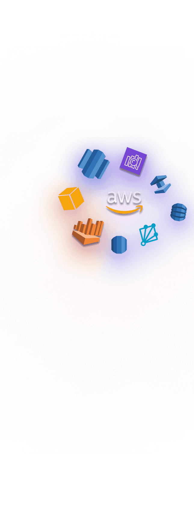 AWS cloud services including EC2, S3, Lambda, and cloud governance tools